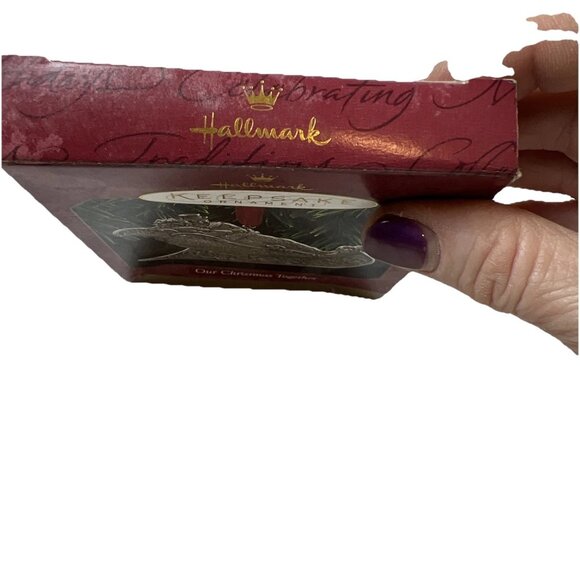 Hallmark - Our Christmas Together - Sleigh Ride - Metal 1997 Keepsake Ornament - Picture 4 of 8